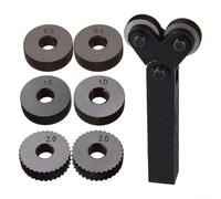 ZMdooreasy Porte-outils de tour professionnel avec 6 roues de moletage réticulées 0 5/1 0/2 0 mm Gaufrage pour une meilleure texture de travail des métaux et des résultats d'usinage fiables