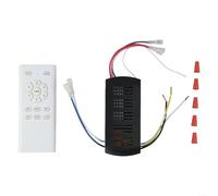 ZMdooreasy Récepteur de ventilateur de plafond avec télécommande et minuterie à 6 vitesses et fonctions de lumière pour le confort de l'utilisateur (B)