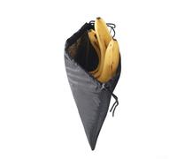 ZMdooreasy Sac de rangement isotherme réutilisable, doublure en aluminium robuste avec extérieur en tissu Oxford, garde les bananes et les légumes frais au réfrigérateur, pochette noire facile à