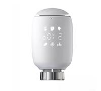 ZMdooreasy Thermostat de radiateur intelligent programmable pour systèmes ZigBee, vanne de chauffage contrôlée par application et vocale, plage de température de 5 à 30 °C, anti-gel, verrouillage