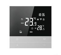 ZMdooreasy Thermostat programmable WiFi intelligent pour Tuya - Écran tactile LCD - Contrôle vocal - Chauffage au sol - Contrôleur de température - Application à distance - 16 A (chauffage électrique)