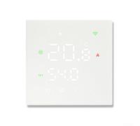 ZMdooreasy Thermostat WiFi programmable avec écran tactile, contrôleur de chauffage intelligent pour maison intelligente, prise en charge de la commande vocale pour Alexa (chauffage électrique blanc