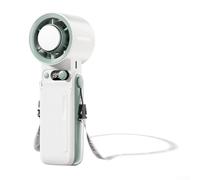 ZMdooreasy Ventilateur portable rechargeable avec 199 options de vitesse et batterie longue durée pour toutes les occasions (blanc)