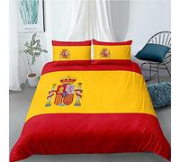 ZMDQD Parure de Lit 140x190 Espagne Linge de Lit et Oreillers pour 1 Personne 100% Microfibre avec 1 taie d'oreillers de 65 x 65 cm (avec Fermeture Éclair)