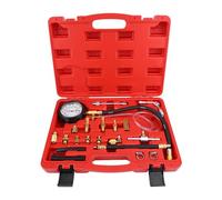 ZMellifluent Testeur de manomètre de Pression de Carburant pour Essence et TU-114, Outil de Diagnostic pour Pompe d’Injection de Carburant avec manomètre à Double échelle et soupape de s