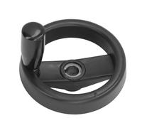 ZMellifluent Volant manuel pliable en plastique de 125 mm de diamètre extérieur avec alésage de 12 mm, volant manuel pour tour et perceuse, poignée pliable économisant de l’espace pour les mach