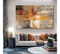 ZMFBHFBH Tableaux abstraits sur toile Décoration murale - Art mural encadré Impressions sur toile Art moderne sur toile Peintures murales pour décoration de salon 85x125cm (33x49in) avec cadre