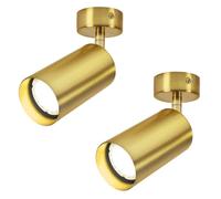 ZMH 2ER LED Deckenstrahler Deckenspots Leseleuchte Wandleuchte Bettleuchte Wandmontage 360° Drehbar GU10 Fassung Bettlampe Flexleuchte (Leuchtmittel NICHT inklusiv)