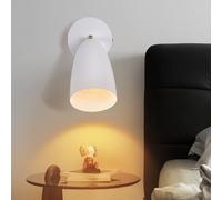 ZMH Applique Intérieure Applique GU10 - Chambre à coucher Applique Moderne Blanc Couloir Applique Pivotante Métal Lampe de cuisine Applique pour salon cuisine - Sans ampoule