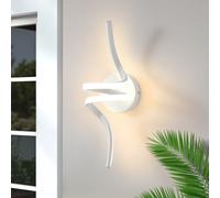 ZMH Applique murale intérieure Applique LED Moderne Lampe murale pour cage d'escalier couloir salon chambre balcon Blanc Design Aluminium Eclairage mural 7W Blanc chaud 3000K