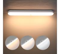 ZMH Applique murale LED avec détecteur de mouvement Spot mural Touch Dimmable USB Alimenté par piles Lampe orientable à 360° pour miroir Sans alimentation électrique