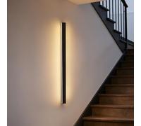 ZMH Applique murale LED Intérieur Moderne 60 CM 21 W Couloir Up Down Blanc | chaud Lampe de couloir Lampe de salon Lampe de lit Noir Éclairage cage d'escalier Salon Chambre enfant Chambre à coucher
