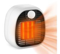 ZMH Economie d'énergie Chauffage radiant Salle de bain 1000W 3 modes Chauffage électrique Petit appareil de chauffage Céramique Silencieux Mini poêle mobile Blanc pour salle de bain Salon