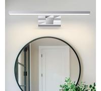 ZMH Lampe à miroir LED Lampe à miroir blanche 2 PERSONNES Applique murale étanche IP44 Blanc neutre 4000K Lampe pour pièces humides 8W 40CM pour salle de bain cave cuisine armoire de salle de bain