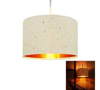 ZMH Lampe à suspendre Moderne Ciel étoilé Étoile blanche Abat-jour en tissu IP20 Vintage Lampe à suspendre Design E27 Déco pour salle à manger LED Sans ampoules Interchangeable