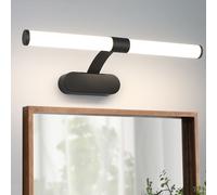 ZMH Lampe LED pour miroir 6W 40CM noire Lampe murale étanche IP44 Applique murale blanc neutre 4000K Lampe pour pièces humides pour salle de bain cave cuisine