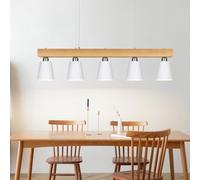 ZMH Lampe Suspension Luminaire Plafonnier E27 avec 5 Flammes Lampe