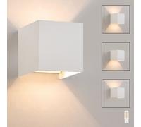 ZMH Led Applique murale 1ER Extérieur Blanc Applique murale G9 Blanc chaud Moderne Up Down IP65 Etanche Applique murale extérieure Faisceau réglable Lampe de couloir