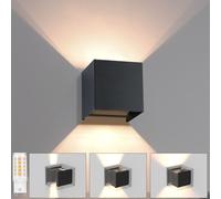 ZMH Led Applique murale 1ER Extérieur Noir Applique G9 Blanc chaud Moderne Up Down IP65 Etanche Applique extérieure Faisceau réglable Lampe de couloir