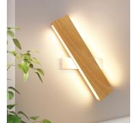 ZMH LED Applique murale Intérieure 32 CM Bois Moderne Lampe de couloir Up | et Down Design Lampe d'escalier Indirecte 11 W 3000 K Blanc chaud Éclairage mural Salon Chambre Couloir Escalier Lit Cuisine