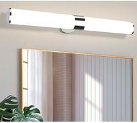 ZMH LED miroir 15W 60CM chromé lampe murale étanche IP44 blanc neutre 4000K lumière résistante à l'humidité pour salle de bain sous-sol