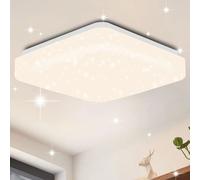 ZMH Led plafonnier chambre enfant plafonnier ciel étoilé petit angle 15W 4000K 21cm blanc neutre moderne pour chambre escalier couloir bureau