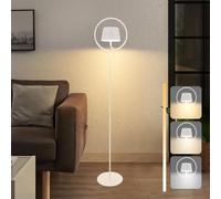 ZMH Outdoor Lampe solaire à intensité variable 120cm : Lampadaire LED Salon avec USB-C Rechargeable Batterie Blanc Lampadaire sans fil 3000K-6500K Hauteur réglable pour chambre bureau jardin terrasses