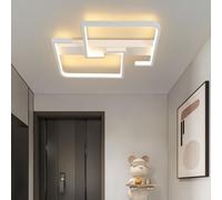 ZMH Plafonnier LED Blanc Couloir Cuisine Petit 19W 30CM Chambre Blanc Chaud Moderne Géométrie Design Lampe