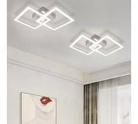 ZMH Plafonnier LED, lot de 2, design moderne, 47 cm, blanc naturel 4000K,