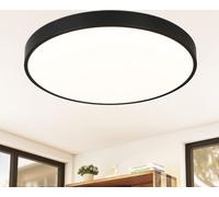 ZMH Plafonnier LED Noir Plafonnier 17W Salle de bain Plat IP44 Etanche Rond Moderne Lampe de couloir pour cuisine Salon