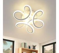 ZMH Plafonnier LED Plafonnier Chambre à coucher Moderne Petite lampe de couloir 26W Blanc Lampe de cuisine Blanc chaud 3000K Lampe géométrique pour couloir salon cuisine