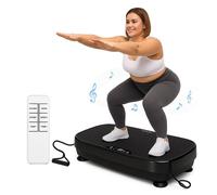 ZMH Plaque vibrante jusqu'à 150kg - 199 niveaux de vitesse, 9 programmes automatiques - entraînement de tout le corps pour le développement musculaire, la combustion des graisses - avec Bluetooth, tél