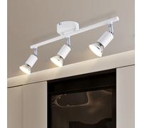 ZMH Spot de plafond à LED 3 flammes Plafonnier intérieur Douille GU10 Lampe de couloir Spot de plafond pour chambre à coucher Salle de bains Couloir Cuisine Salon