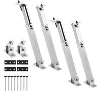 ZMH Support de panneau solaire Balcon Centrale électrique Support 2 Pack - 36-68CM Kit réglable Support de panneau solaire pour panneau solaire 100W-400W Angle réglable 0-30° Support de toit