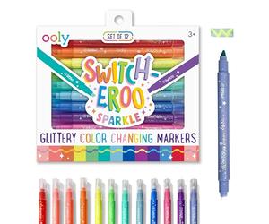 Zmieniające Kolor Flamastry Ooly Switch-Eroo Brokatowe 12 szt.