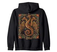 Zmij Slavic Dragon Mythe Païen Folk Serpent Beast Art Sweat à Capuche