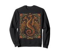Zmij Slavic Dragon Mythe Païen Folk Serpent Beast Art Sweatshirt