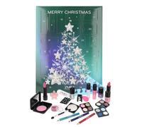 ZMILE COSMETICS Calendrier de l'Avent Beauty Crystal Teal Time - 24 surprises à maquiller et coiffer dans un calendrier de l'Avent traditionnel avec cosmétiques végétaliens