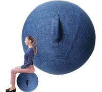 ZMIN Chaise De Ballon d'exercice pour Bureau Et Bureau, Chaise De Yoga avec Housse De Balle De Stabilité, Chaise De Bureau De Balle De Yoga 55/65/75 Cm, Housse De Chaise De Balle De Yoga,A,55cm