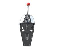 ZMJGLL Commande des gaz à Double Levier Universelle pour Bateau, Ensemble de Commande des gaz Marine de qualité supérieure, Commande Moteur Marine à Double Levier Montage supérieur en Alliage