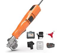 ZMJGLL Couteau d'extraction de résine, Couteau électrique pour la récolte du Caoutchouc avec Lames et Batteries, réglage à 3 Vitesses, Coupe de 0 à 2,0 mm, pour la récolte du Caoutchouc et du