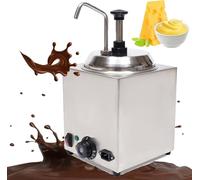 ZMJGLL Distributeur Commercial à Pompe pour sauces Chaudes et Fromage | Distributeur de Beurre pour Popcorn en Acier Inoxydable | Machine à Fromage 800 W | Usage Polyvalent