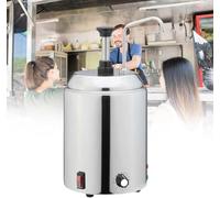 ZMJGLL Distributeur de Fromage électrique avec Pompe, Distributeur de Sauce au Fromage pour Nachos à température réglable, Pompe à Fudge Chaud Professionnelle, capacité de 2,4 pintes, pour événements