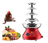 ZMJGLL Fontaine à Chocolat avec réglage de la température, Trous de Ventilation et contrôle Ajustable pour Fondue et Sauce au Fromage Nacho, Utilisation Polyvalente (4)