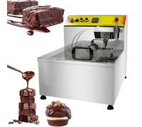 ZMJGLL Fontaine à Chocolat, capacité 12,4 L, Fonte et tempérage, Vibration de 8 kg par lot, différents Types de Chocolat, Distributeur de Chocolat performant