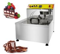 ZMJGLL Machine à Fondre Le Chocolat, capacité de 12,4 L pour Chocolat Chaud, en Acier Inoxydable avec Fonction Vibration. pour Le tempérage, capacité Jusqu;à 8 kg.
