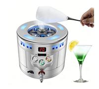 ZMJGLL Machine à glaçons de comptoir, Machine à Glace carbonique pour la présentation de Boissons et d;Aliments, Blocs de Glace carbonique de 25 g à la Demande, Refroidisseur instantané de Verres