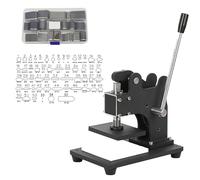 ZMJGLL Machines de découpe à l'emporte-pièce,Découpeuse Manuelle en Cuir avec Moule à Couteau sans Plaque 7 trous/55 Trous,Machine de découpe Manuelle avec Panneau de Support (Machine+55holes)