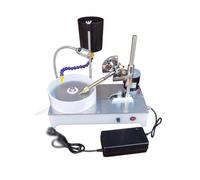 ZMJGLL Meuleuse d;établi et polisseuse de 6 Pouces, Tour à Pierres précieuses de 120 W avec Protection en Forme de U, Moteur CC 24 V pour la joaillerie et Le Traitement des Cristaux (2800 TR/Min)