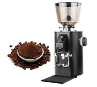 ZMJGLL Moulin à café électrique, Moulin à Expresso avec Panneau de Commande LED, 2800 TR/Min, Double Dosage, trémie à Grains de 450 g, 9 réglages de mouture pour Expresso (Grossier/Fin) (Black)